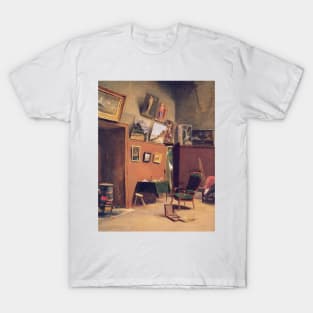 Studio in the rue de Furstenberg by Frederic Bazille T-Shirt